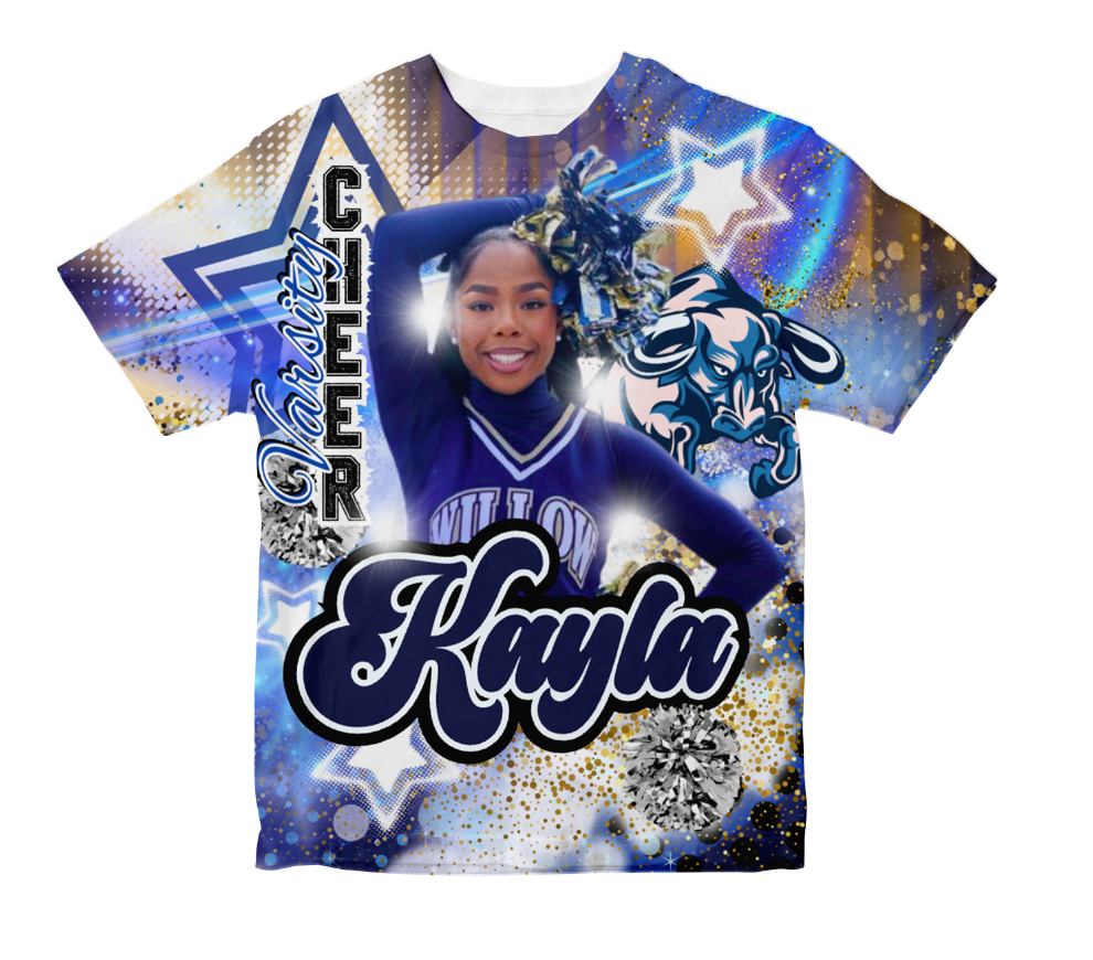 BLUE STAR CHEER AO SHIRT