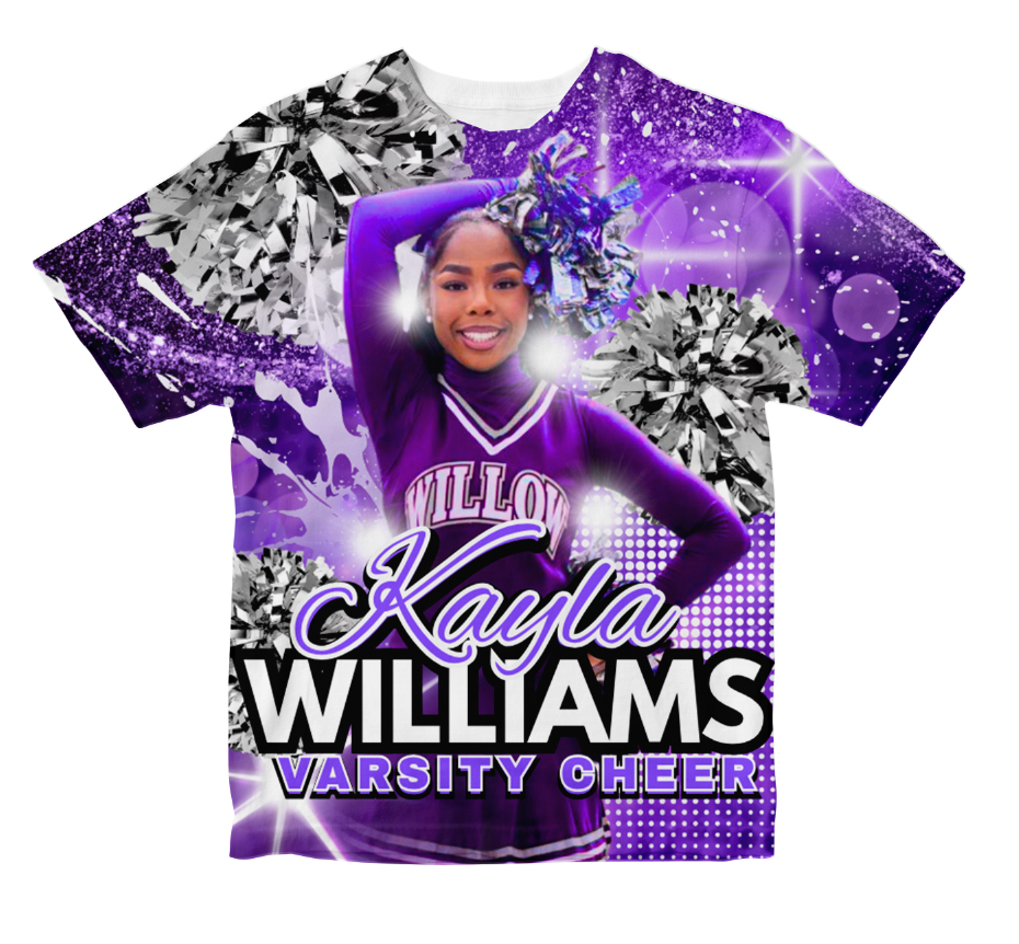PURPLE CHEER AO SHIRT