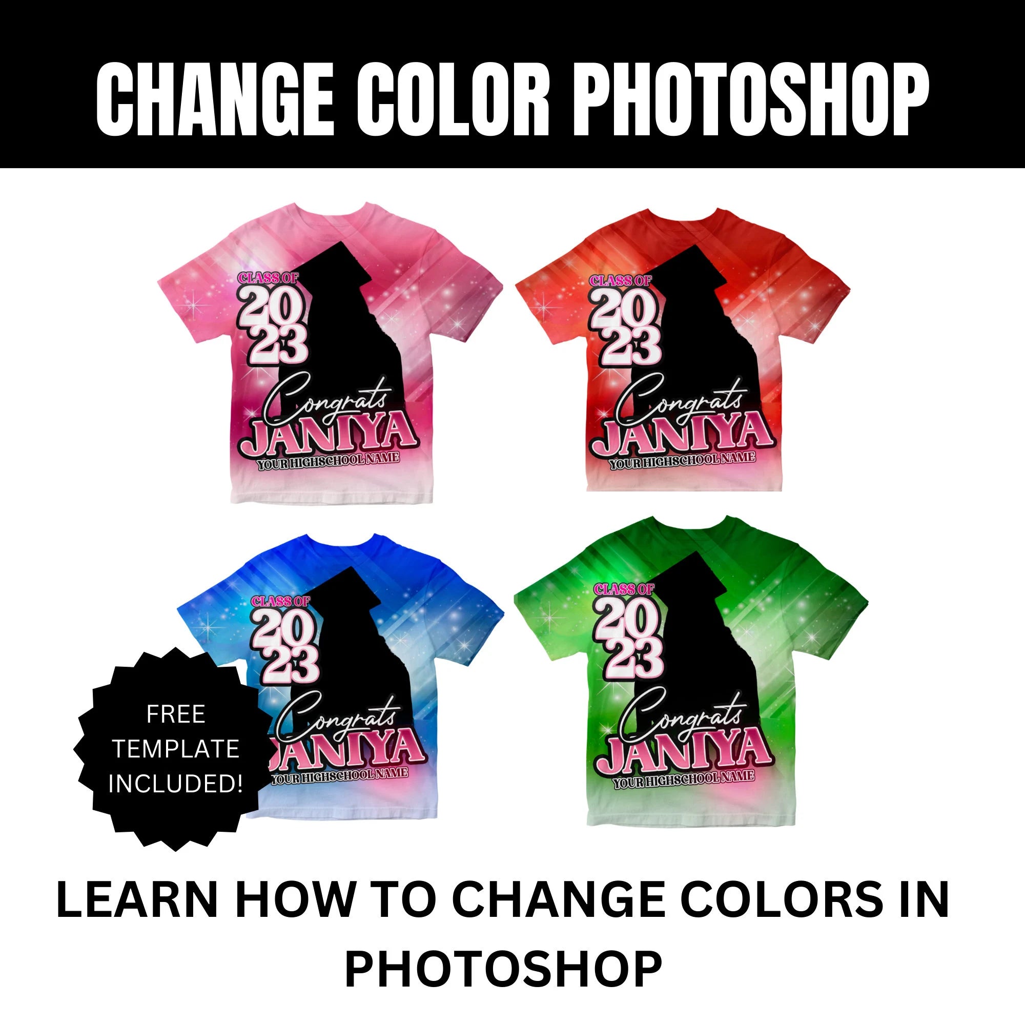 Change colors with PHOTOSHOP
