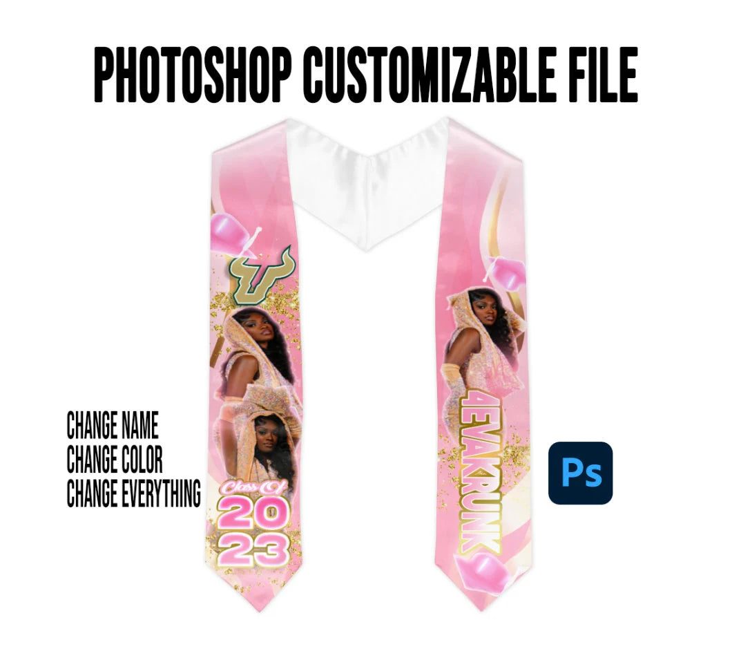 GRADUATION STOLE TEMPLATE 23-02